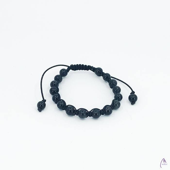 Macrame Obsidijan Mavrični